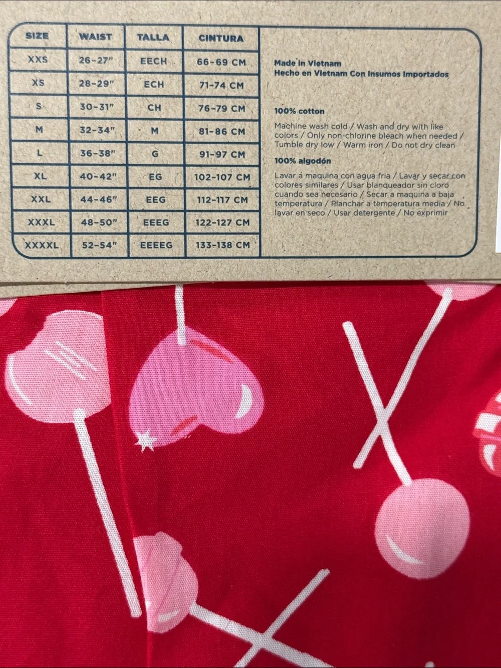 Mens Heart Lollipops Boxer Shorts - Size Extra Large XL - Old Navy - NWT